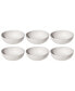 Natureone Craft 7.1" Coupe Bowls Soft Matte Finish 37 oz, Set of 6, Service for 6