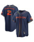 ფოტო #4 პროდუქტის Men's Alex Bregman Navy Houston Astros City Connect Replica Player Jersey