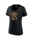 ფოტო #3 პროდუქტის Women's Black Texas Rangers 2023 World Series Champions Parade V-Neck T-shirt