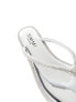 Simmi London Havanah embellished flat sandal in silver