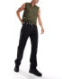 Weekday Space relaxed fit straight leg jeans in black Getuntes Schwarz, W28 L34 - фото #1