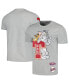 Men's and Women's Heather Gray Tom and Jerry University T-shirt