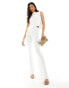 Фото #1 товара Aria Cove knitted wide leg trousers co-ord in white