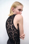 Lace bodysuit with gathered detail