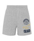 Фото #2 товара Toddler Boys and Girls Gold and Heather Gray Milwaukee Brewers Two-Piece Groundout Baller Raglan T-shirt and Shorts Set