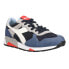Фото #2 товара Diadora Trident 90 Suede Sw Lace Up Mens Blue Sneakers Casual Shoes 176585-6006