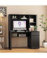 Фото #4 товара Multi-functional Home Office Work Desk with Storage, Charger, and Lockable Drawer