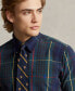 Фото #3 товара Men's Classic-Fit Plaid Oxford Shirt
