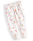 ფოტო #1 პროდუქტის Baby Girls Mini-Apple-Print French Terry Pants, Created for Macy's