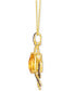 Фото #2 товара Cinnamon Citrine (2-5/8 ct. t.w.) & Diamond (3/8 ct. t.w.) Swirl Pendant Necklace in 14k Gold, 18" + 2" extender