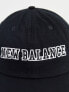 New Balance collegiate logo baseball cap in black