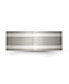 ფოტო #2 პროდუქტის Titanium Brushed Double Sterling Silver Inlay Flat Band Ring