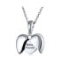 Фото #1 товара Delicate Saying BEST FRIENDS BFF Angel Wing Heart Shape Locket Necklace Pendant For Women Sterling Silver