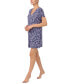 ფოტო #3 პროდუქტის Women's Short-Sleeve Floral Sleepshirt