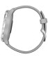 ფოტო #2 პროდუქტის Unisex vívomove 3 Style Gray Silicone Strap Hybrid Touchscreen Smart Watch 44mm