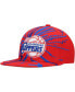 Men's Red La Clippers Hardwood Classics Earthquake Snapback Hat