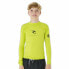 Детский Футболка с коротким рукавом Rip Curl Corps L/S Rash Vest Жёлтый Сёрф Лайкра