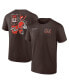 Фото #1 товара Men's Branded Brown Cleveland Browns Split Zone T-Shirt