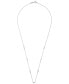 ფოტო #3 პროდუქტის Cultured Freshwater Pearl (3mm) Station 17" Collar Necklace in Sterling Silver