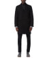 ფოტო #1 პროდუქტის Men's Sheffield Melton Wool Slim Overcoat with Interior Bib