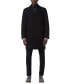 ფოტო #2 პროდუქტის Men's Sheffield Melton Wool Slim Overcoat with Interior Bib