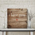 Фото #2 товара I Love You Gallery-Wrapped Canvas Wall Art - 16" x 16"