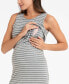 Women's Maternity and Nursing Midi Dress