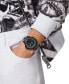 ფოტო #5 პროდუქტის Men's The $kull Gray Transparent Silicone Strap Watch 45mm