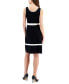Фото #1 товара Костюм классический Anne Klein женский безрукавочное платье с контрастной отделкой