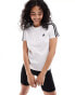 Фото #1 товара adidas Performance Essentials slim 3-stripes t-shirt in white