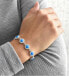 Charming bracelet with blue opals 33105.1