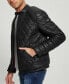 ფოტო #3 პროდუქტის Men's Stretch Faux Leather Biker Collar Jacket