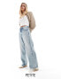 Фото #1 товара Miss Selfridge Petite baggy jean in blue acid wash