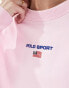 Polo Ralph Lauren Sport Capsule sweatshirt with central logo in pink XS - фото #8