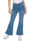 ფოტო #1 პროდუქტის Petite Super High-Rise Flare-Hem Jeans