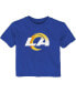 Фото #1 товара Baby Boys and Girls Royal Los Angeles Rams Primary Logo T-shirt