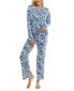 ფოტო #9 პროდუქტის Women's 2-Pc. Whisperluxe Printed Pajamas Set