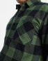 New Look buffalo check shirt in khaki check