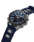 ფოტო #2 პროდუქტის Men's Ana-digi Blue Silicon Strap Watch, 43.5mm