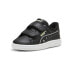 Фото #2 товара Puma Smash 3.0 Dance Party Glitter Slip On Toddler Girls Black Sneakers Casual