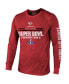 Фото #3 товара Men's Red Kansas City Chiefs Super Bowl LVIII Champions Tri-Blend Long Sleeve Hit T-shirt