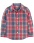 Фото #7 товара Toddler Plaid Button-Front Shirt 4T