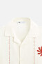 LINEN - COTTON EMBROIDERED SHIRT