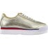 Фото #1 товара Puma Roma Amor Mixmetal Platform Womens Gold Sneakers Casual Shoes 372246-01