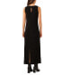 ფოტო #5 პროდუქტის Women's Crewneck Back Keyhole Sleeveless Dress