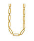 Фото #2 товара Diamond2Deal 18k Yellow Gold 10mm Oval Link Necklace