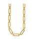 18k Yellow Gold 10mm Oval Link Necklace