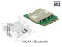 Delock 95254 - Wireless - M.2 - WLAN / Bluetooth - Wi-Fi 5 (802.11ac) - 433.3 Mbit/s - Green - Silver