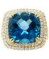 Фото #3 товара Кольцо eFFY London Blue Topaz & Diamond Statement