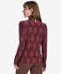 ფოტო #2 პროდუქტის Women's Paisley-Print Turtleneck